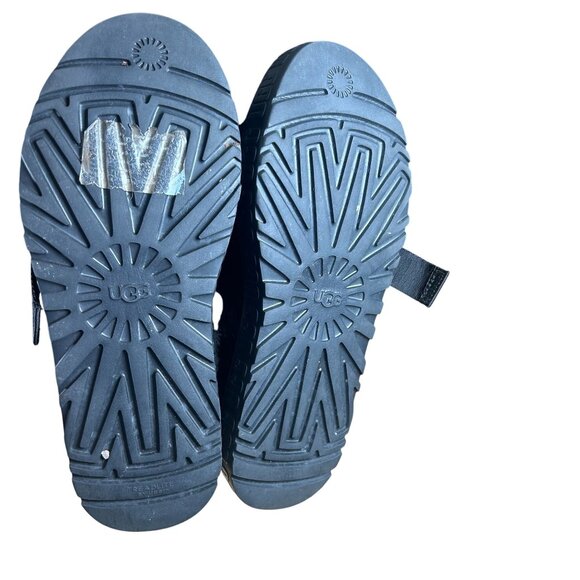 UGG Fluffita Slide Sandals Women's Size 10 in Black Excellent Preloved Condition - Picture 8 of 10